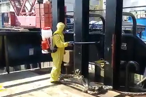 Sanitização de ambientes e superfícies