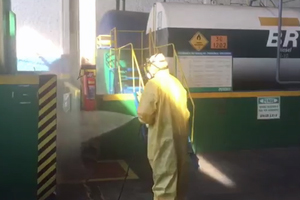Sanitização de ambientes e superfícies